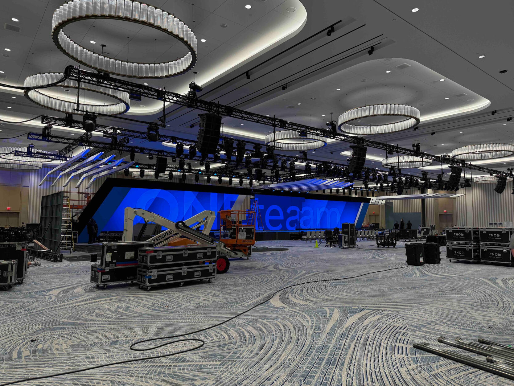 1/2 of Video Wall in General Session